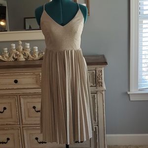 Anthropologie Elevenses Lunar pleated dress